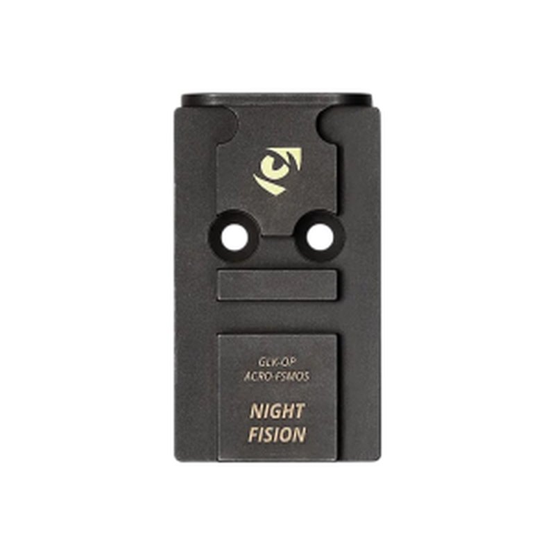 Night Fision Glock MOS ACRO P-2 Adapter Plate, Black 17-4 Stainless