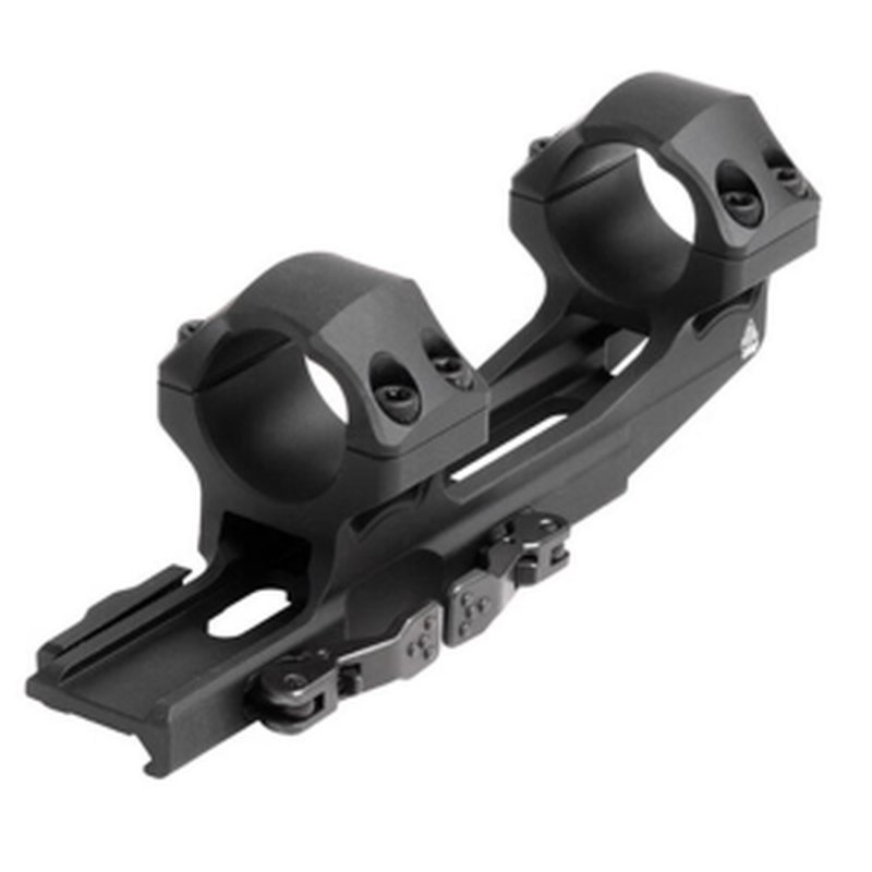 Leapers 1-Piece UTG ACCU-SYNC QR Cantilever Mount 1\" Medium w 50mm Offset - Matte Black