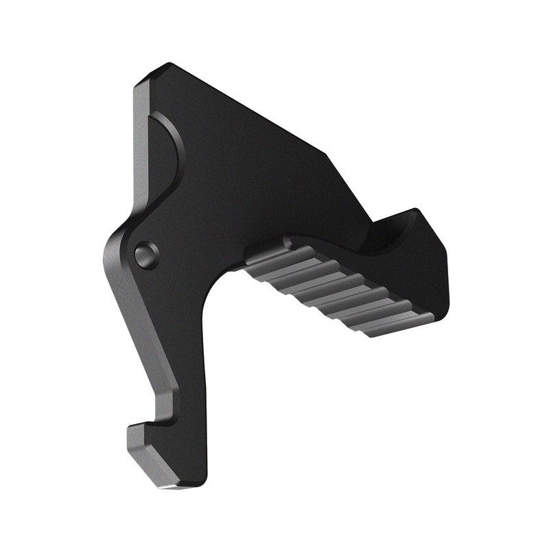 Rise Armament Extended AR-15 Charging Handle Latch Black Anodized 6061 Aluminum RA-212GI-BLK