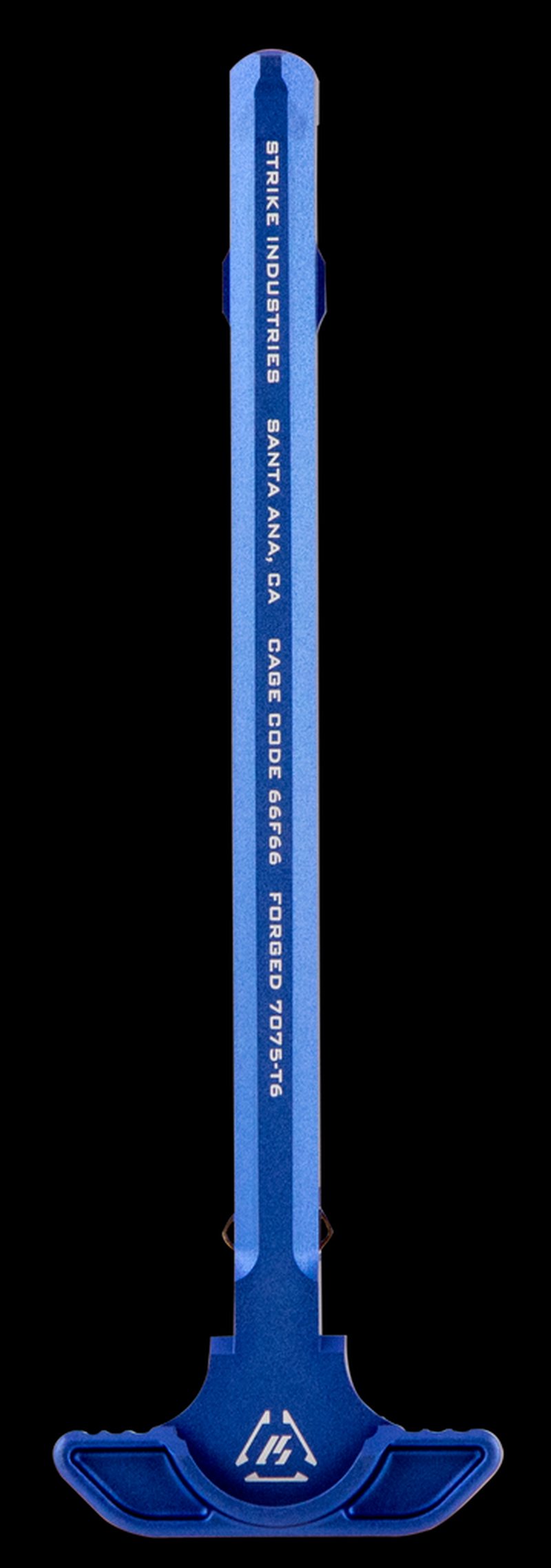Strike Latchless AR-15 Charging Handle 7075 Aluminum Blue Anodized ARSLCHBLU