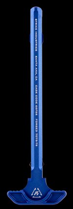 Strike Latchless AR-15 Charging Handle 7075 Aluminum Blue Anodized ARSLCHBLU