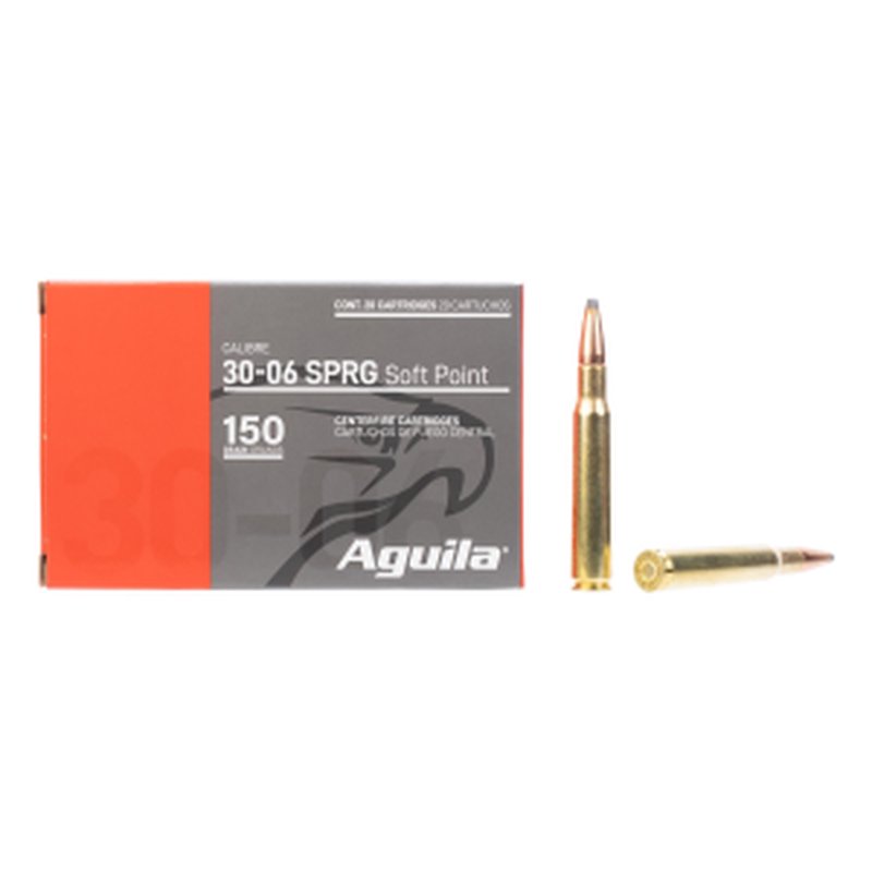 Aguila InterLock .30-06 Springfield 150gr Soft Point Boat Tail Ammo 20rd (8108AG)