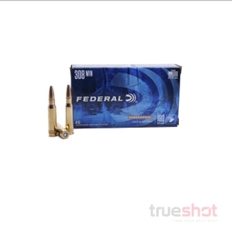 Federal Power-Shok .308 Win 180gr Soft Point SP Ammo (20 Rounds)
