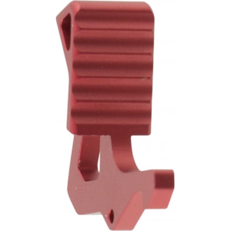 Strike Industries ARLATCHRED Extended Charging Handle Latch, Firearm Part, Aluminum, Enlarged Surface.