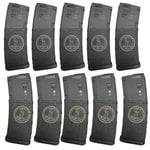 Magpul PMAG Gen M2 MOE AR-15 Magazine 30rd 5.56 NATO Black Virginia State Seal Laser (10 Pack)