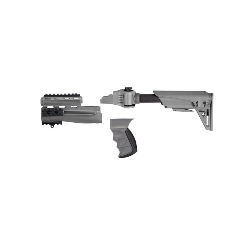 ATI Outdoors Strikeforce GEN2 AK-47 Stock Package Side-Folding 6-Position Gray