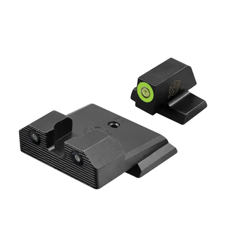 XS Sights R3D 2.0 Night Sight Set - Front/Rear Green/Green Illuminated Sights for Enhanced Precis