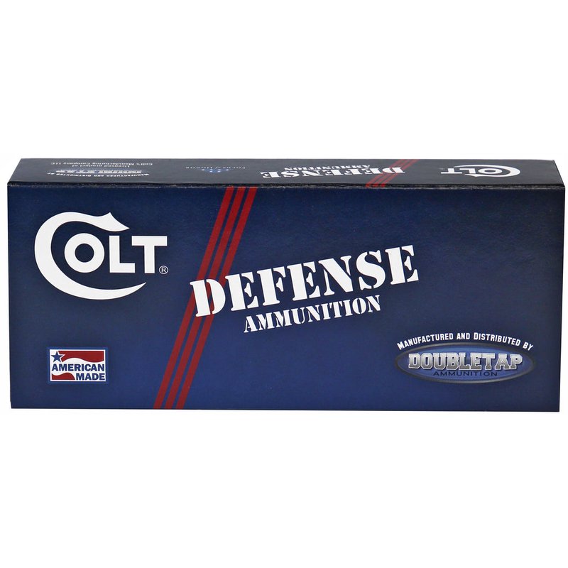 DoubleTap Colt Defense .38 Special +P 110 Grain SJHP Ammo 38SP110CT