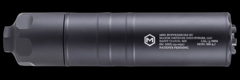 Maxim Defense MS-57 5.7x28mm Suppressor Titanium Stainless Black 6.20in
