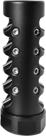 American Precision Arms Gen 4 Fat Bastard Self Timing Muzzle Brake, 6.5 Creedmoor, 5/8x24, Nitrided