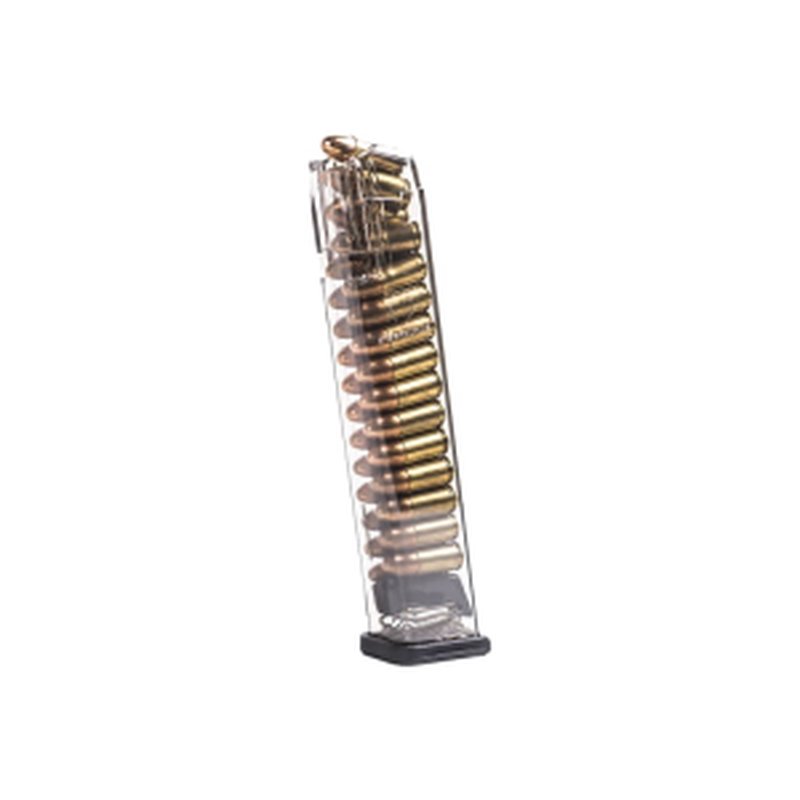 ETS 27rd Extended Glock 9mm Luger Magazine Smoke Polymer SMKGLK9170