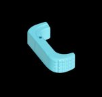 Timber Creek Extended Magazine Release Glock 17/19 Gen4/Gen5 Anodized Robin's Egg Blue GLEMRRE