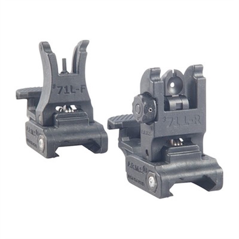 AR-15 Flip-Up Polymer Sight Set Black