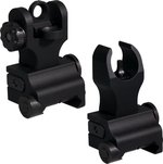 Samson Quick Flip Folding Sights Set — HK Front & A2 Rear (AR-15) Black Anodized Aluminum