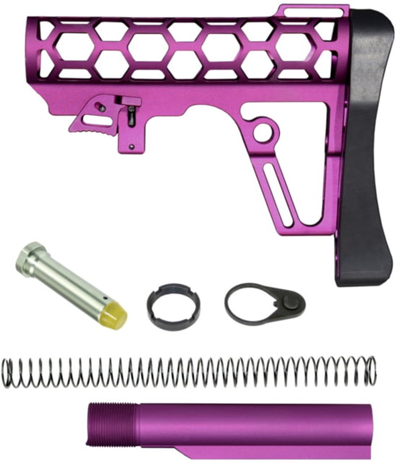 Presma Skeletonized Mil-Spec Stock Assembly Purple