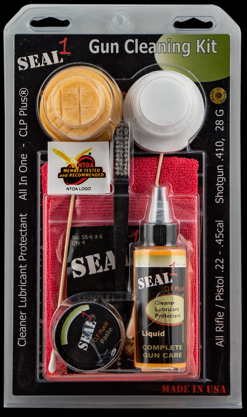 Seal 1 Skit-RP Complete Gun Cleaning Kit CLP, Patches, Cloths & Brushes