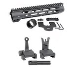 Midwest Industries AR-15 Slim Line M-LOK Handguard with Flip-Up Combat Sights 100034458