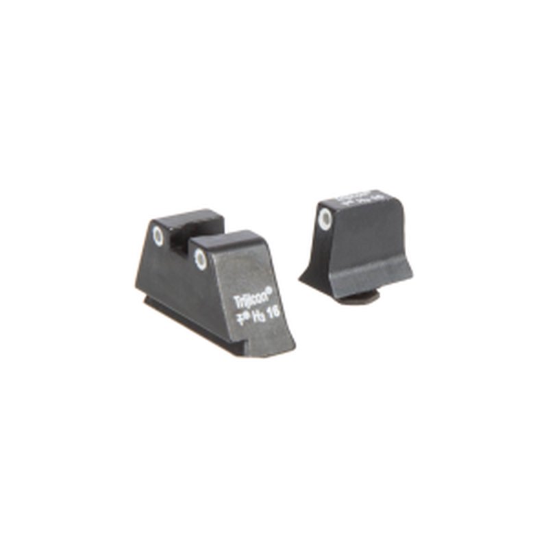Trijicon Bright & Tough Front/Rear Suppressor Night Sight Set for Glock 17/17L/19/22 Pistols - 600649