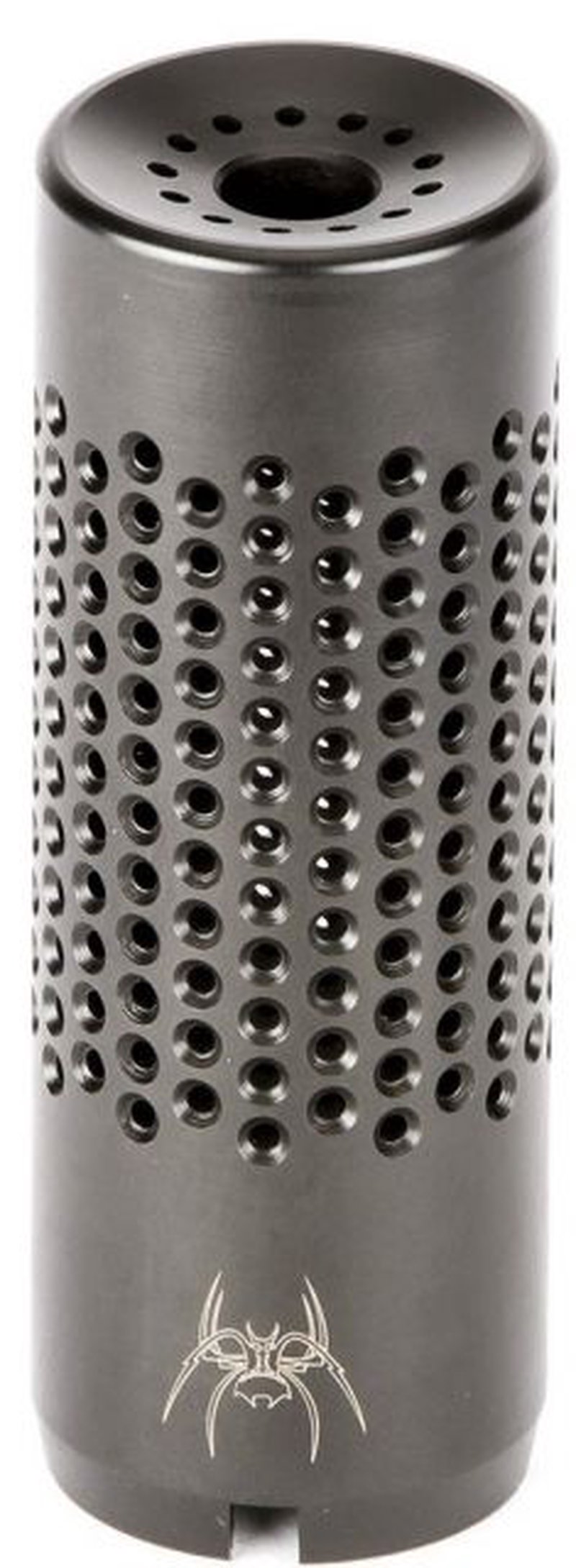 Spikes Tactical AK 7.62mm Dynacomp Muzzle Brake - Left Handed Thread M26x1.5, Black Nitride, 416 Stainless