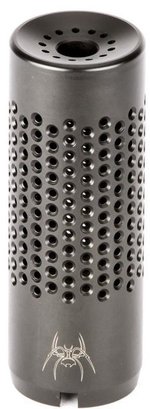 Spikes Tactical AK 7.62mm Dynacomp Muzzle Brake - Left Handed Thread M26x1.5, Black Nitride, 416 Stainless