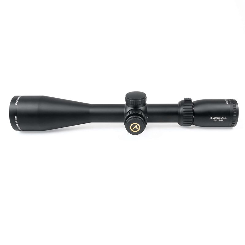 Athlon Optics Midas HMR 2.5-15x50 SFP Rifle Scope, Capped Turrets, 30mm