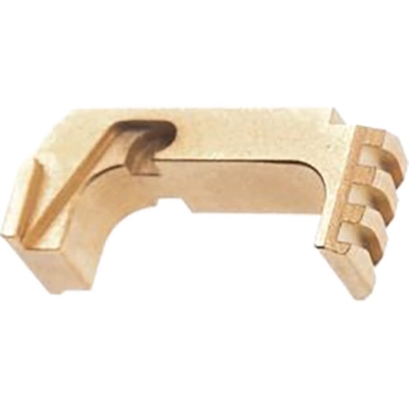 Tyrant CNC TD43X48ESTEELGOLD extended mag release for Glock 43X/48, gold