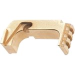 Tyrant CNC TD43X48ESTEELGOLD extended mag release for Glock 43X/48, gold