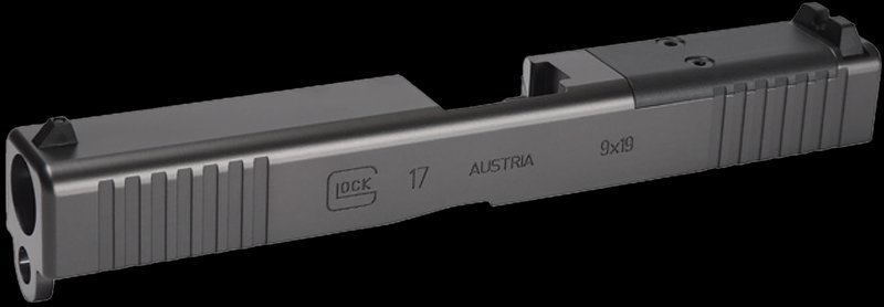 Glock OEM Glock 17 Gen 3 Spare Slide MOS Cut Matte Black w/ Sights 79009