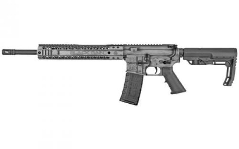 Black Rain Billet AR-15 Rifle 5.56 NATO 16 Inch Gray Cerakote Minimalist Stock