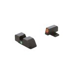 AmeriGlo i-Dot Tritium Night Sight Set FN High Power Green/Orange Matte