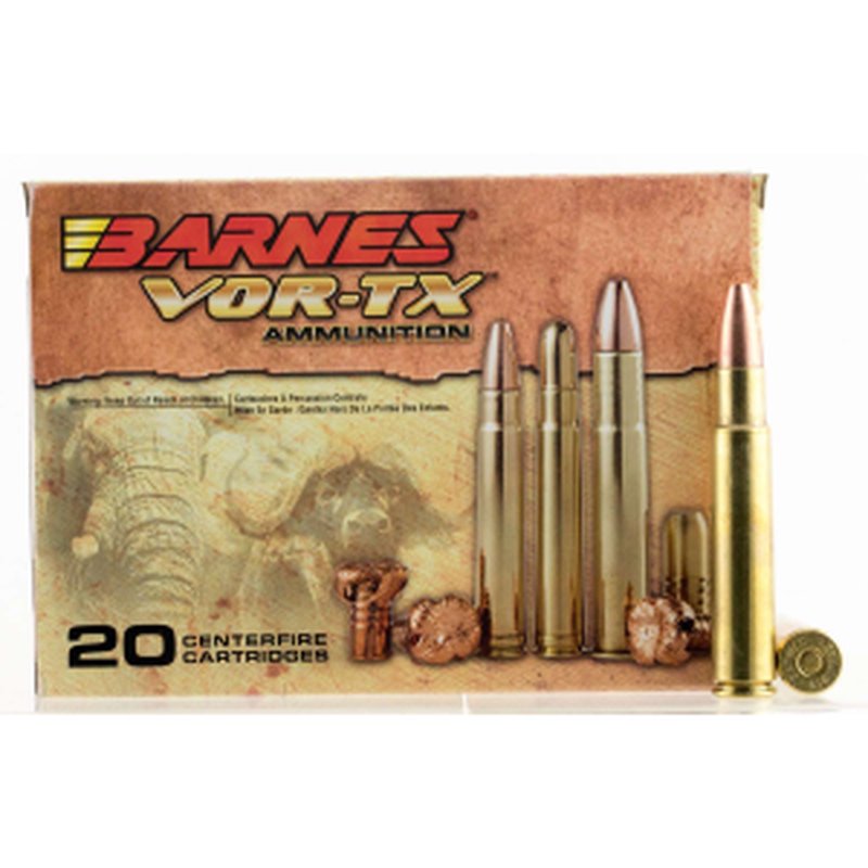 Barnes Bullets VOR-TX Safari 416 Rigby 400 Grain TSX Flat Base Ammunition