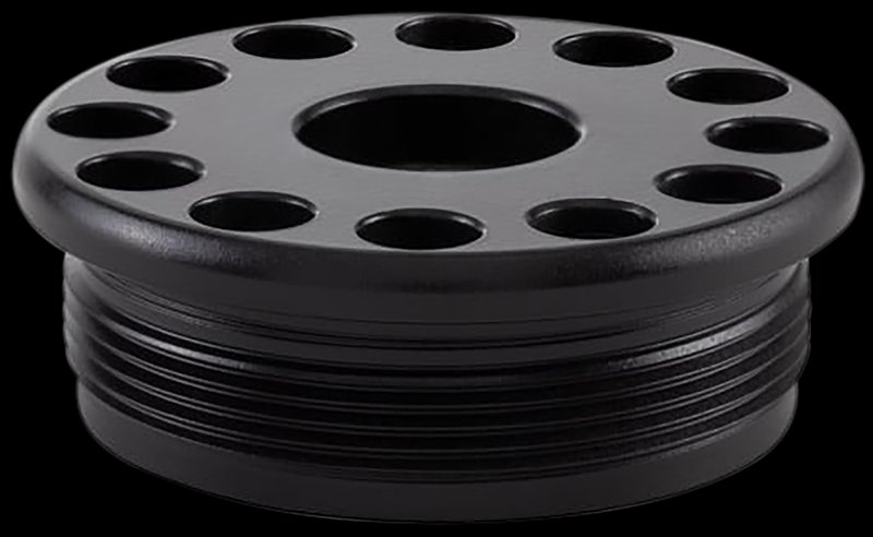 Anechoic DTA-57828 Titanium Direct Thread Adapter Black .578x28