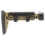 Midwest Industries AK Alpha Series Folding Stock with 1913 Rail Adapter (FDE) MI-AK-ALPHA-FS-FDE