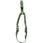Aim Sports AOPS01G One Point Sling made of Green Elastic Webbing with 26" OAL, 1.25" W & Bungee Design for Rifles