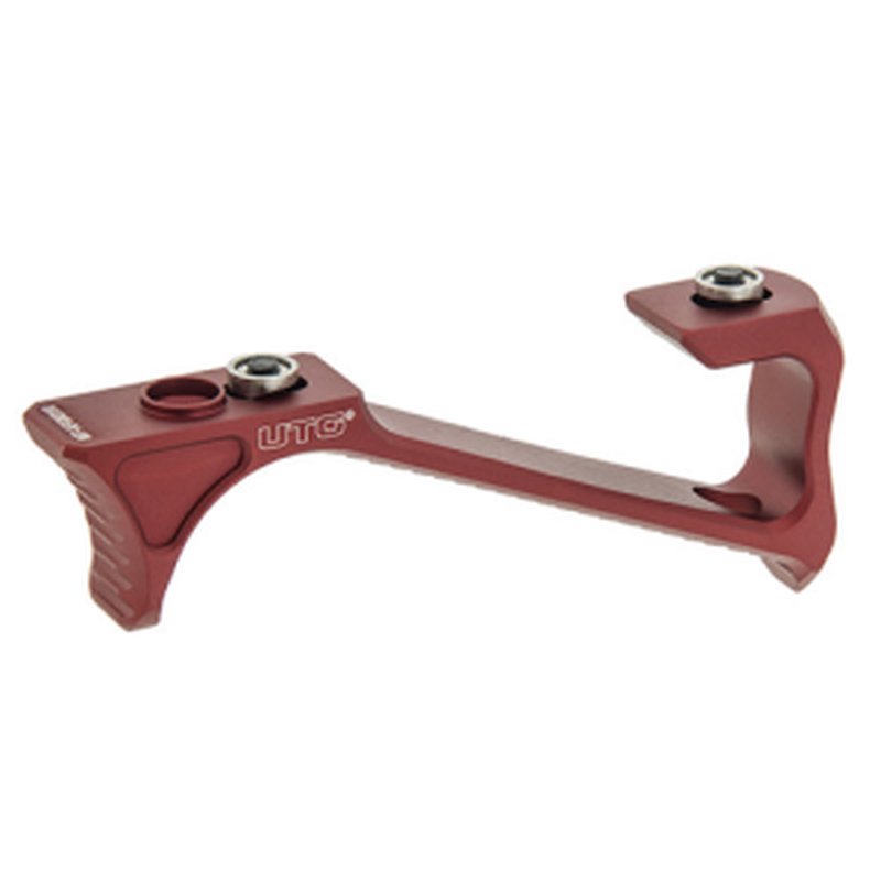 LEAPERS UTG Ultra Slim Angled Foregrip Keymod Matte Red