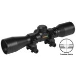 Truglo 4x32mm Compact Crossbow Scope with Weaver Style Rings - Crossbow Reticle Black