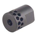 Brownells AR-15 Short Muzzle Brake .22 Cal 1/2-28 Black Oxide Steel
