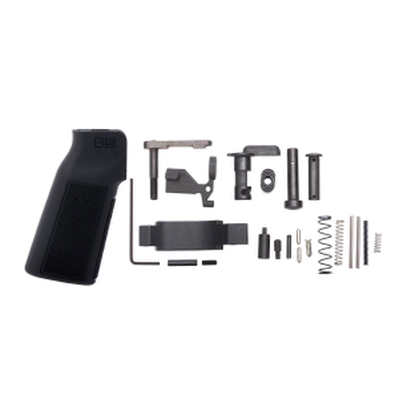 CMC Triggers AR-15 Lower Parts Kit - No FCG/Grip with B5 Systems Type 22 P-Grip - Black