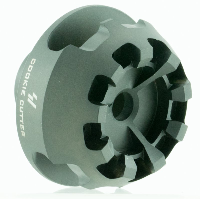 Strike Industries Cookie Cutter Muzzle Brake Matte Compensator Steel 5/8-24