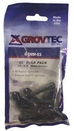 GrovTec GTHM51 Wood Screw Swivel Studs 0.75" 12-Pack Black Steel
