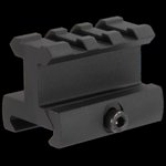 Aim Sports Profile Riser Mount ML111 Picatinny/Weaver 1.0in Height, Black Anodized