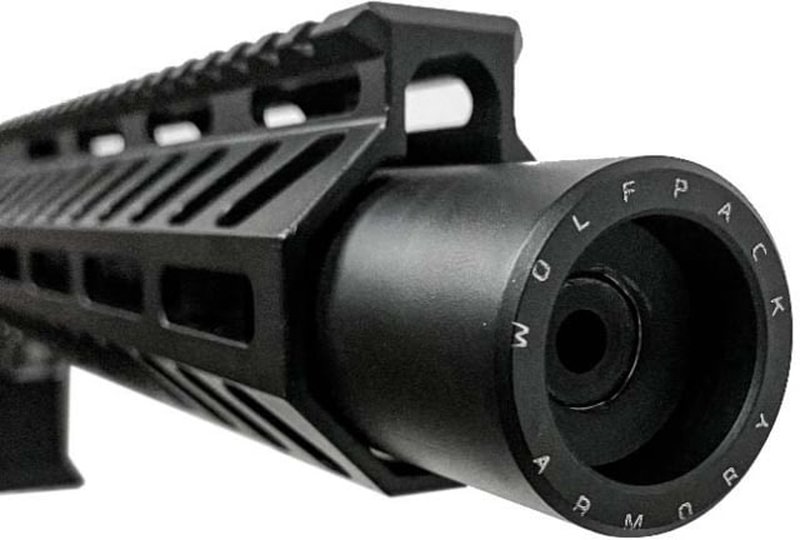 Wolfpack Armory Reversible Flash Compensator 2in Black