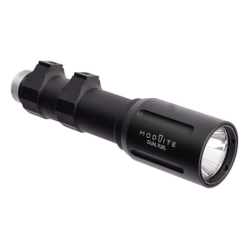 Modlite OKW 18650 Dual Fuel Weapon Mounted Light No Tailcap or Charger - Black