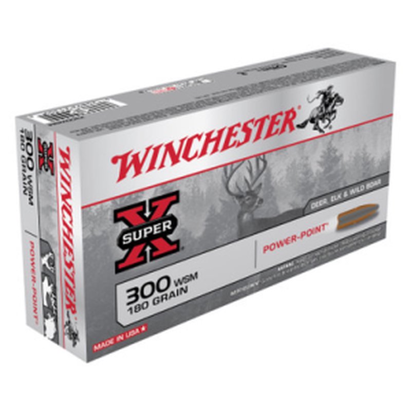 Winchester Super X .300 WSM Power-Point 180 Gr 20-Round Ammo