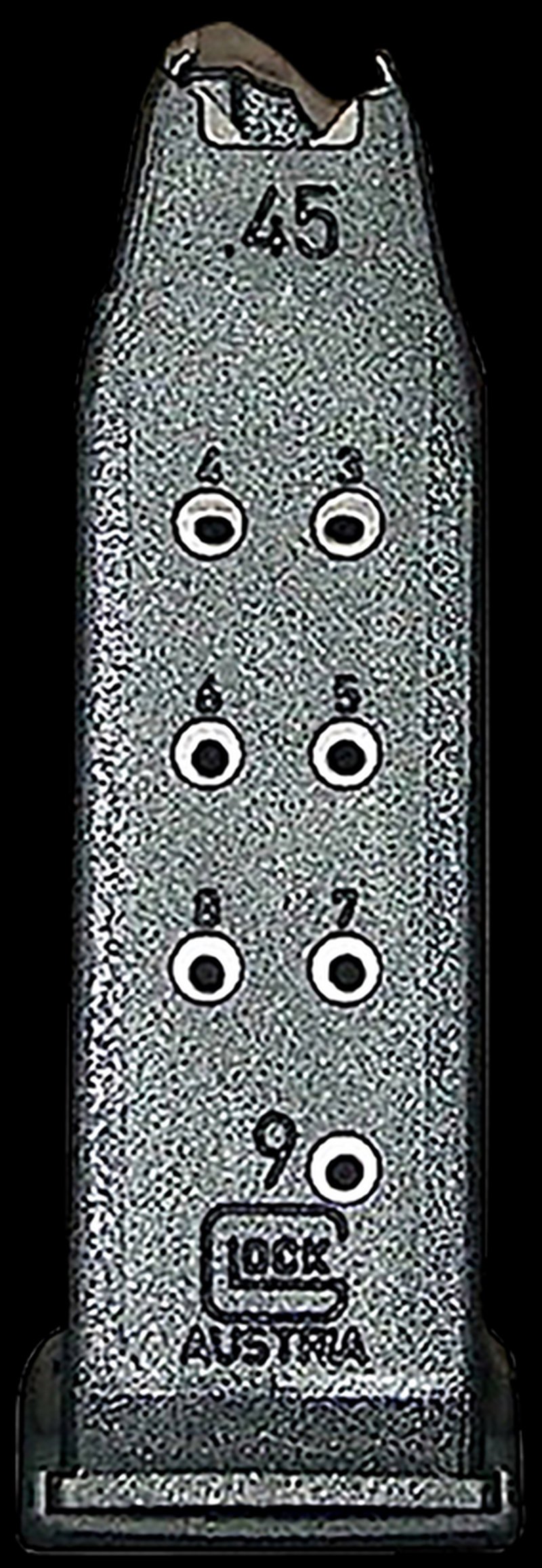 Glock OEM Glock 30 9-Round .45 ACP Detachable Magazine MF30009 (Black Polymer)