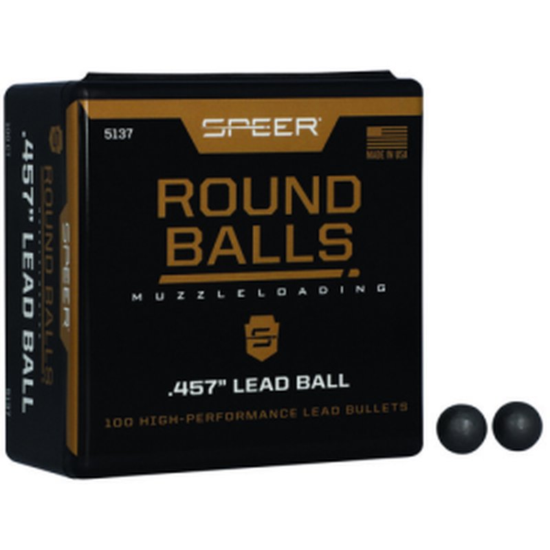 Speer 457 Lead Ball 144 Grain 100 Round Ammunition