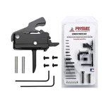 Rise Armament Single-Stage Flat Trigger and Lower Parts Kit, Black - Enhanced Trigger Performance - T017F-12003