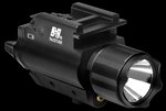 NCStar AQPFLS Flashlight & Red Laser Combo 200-Lumen CREE LED