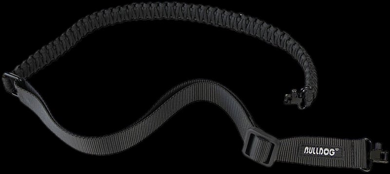 Bulldog BD835 Deluxe Rifle Sling Black Paracord with QD Swivels