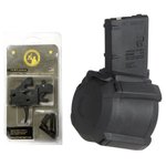 Partisan Triggers Disruptor AR-15 FRT 3-Position Black Drop-In Trigger + PMAG D-60 Drum Magazine